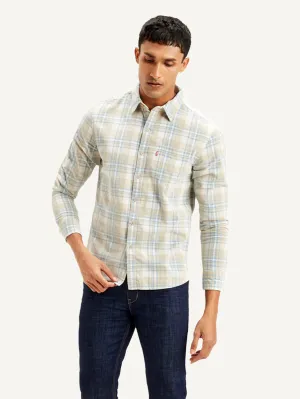 Men's Checkered Slim Fit Shirt