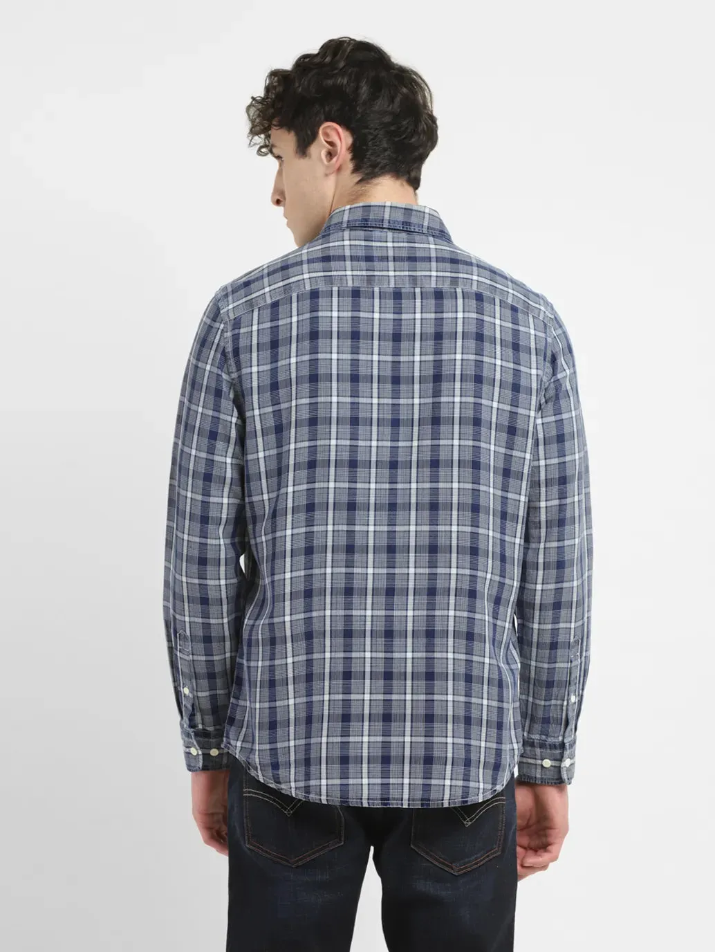 Men's Checkered Slim Fit Shirt