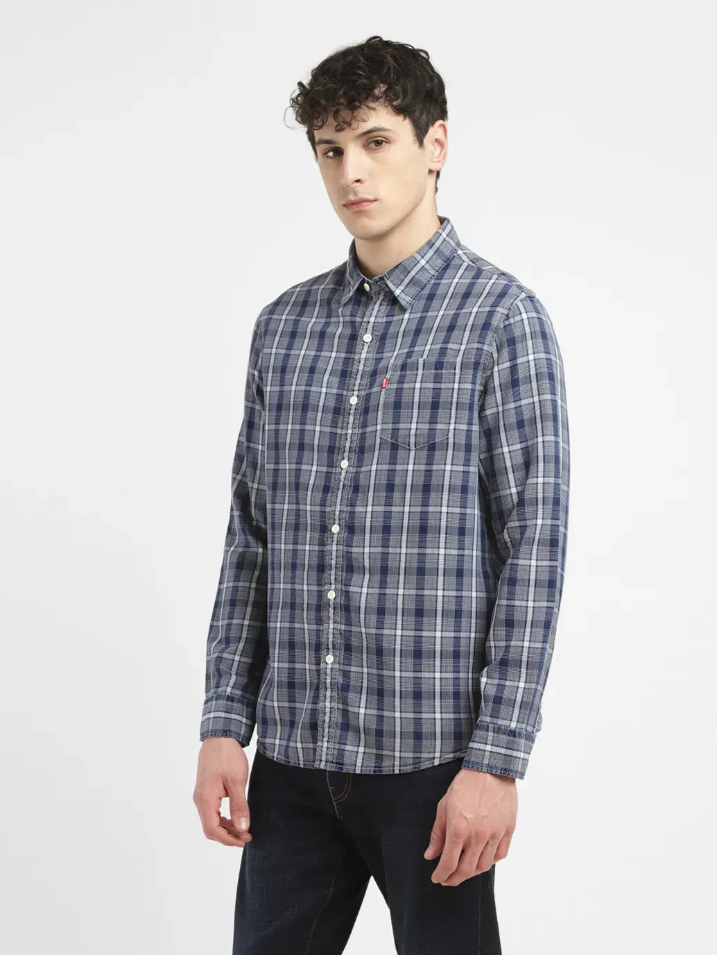Men's Checkered Slim Fit Shirt