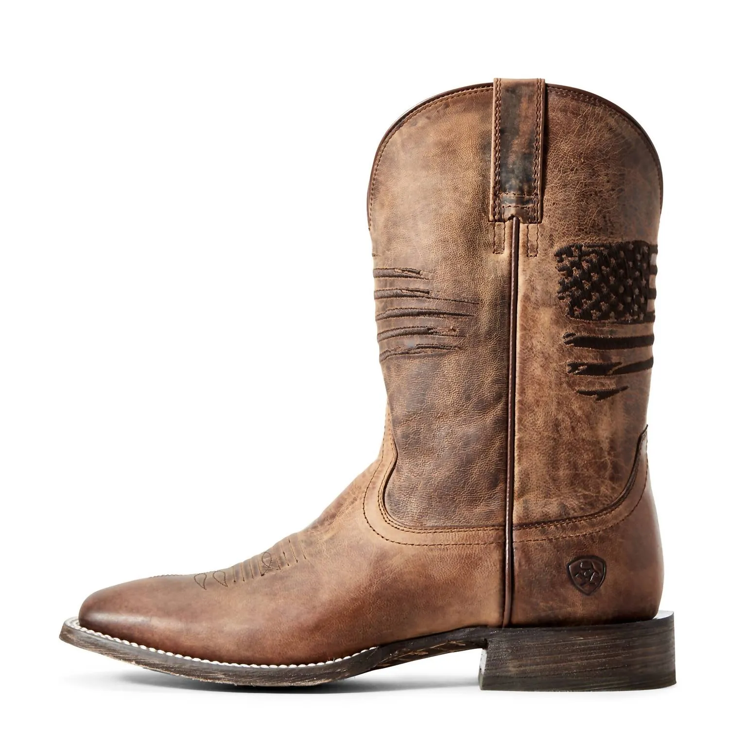 Men's Circuit Patriot Western Boot In Weathered Tan