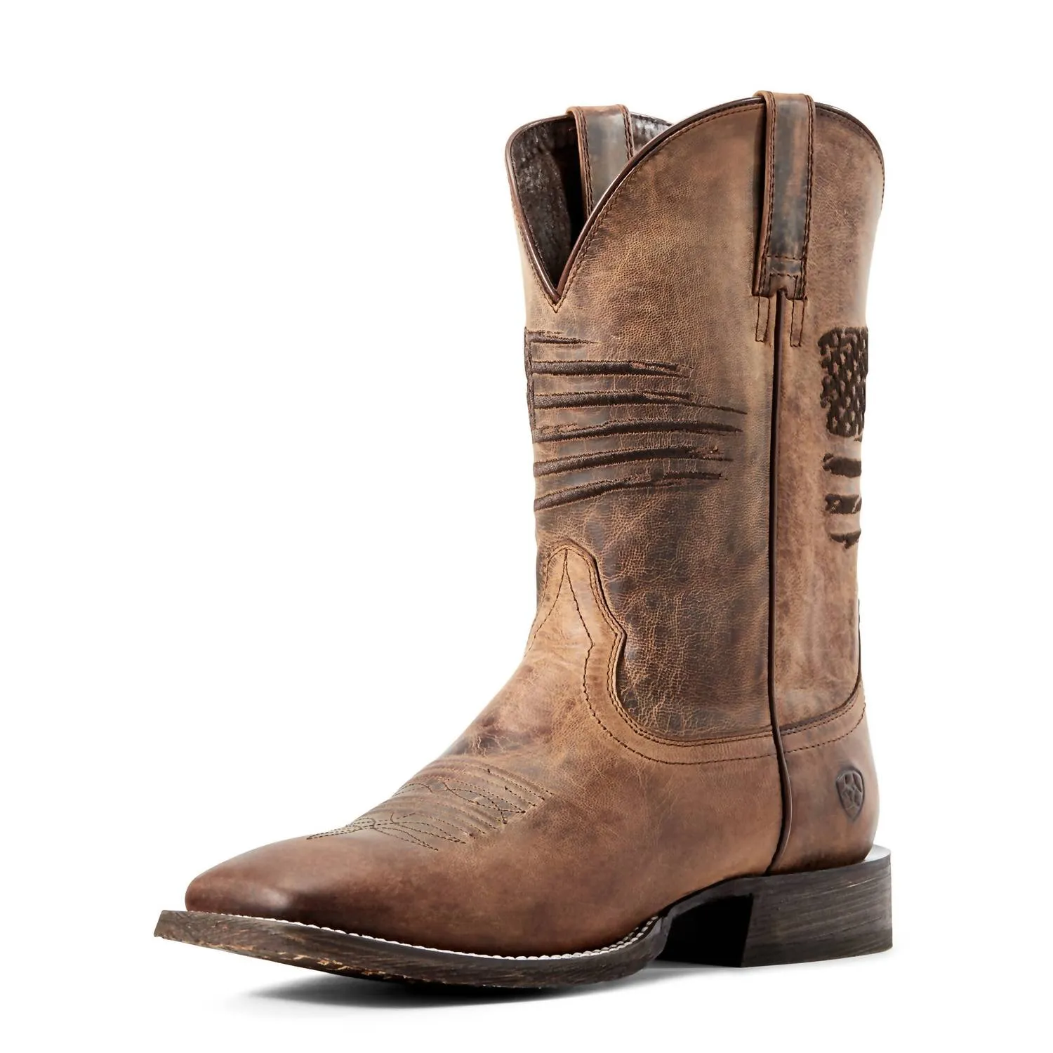Men's Circuit Patriot Western Boot In Weathered Tan
