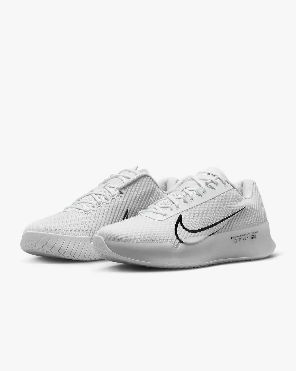 Men's Court Air Zoom Vapor 11 Sneaker In White