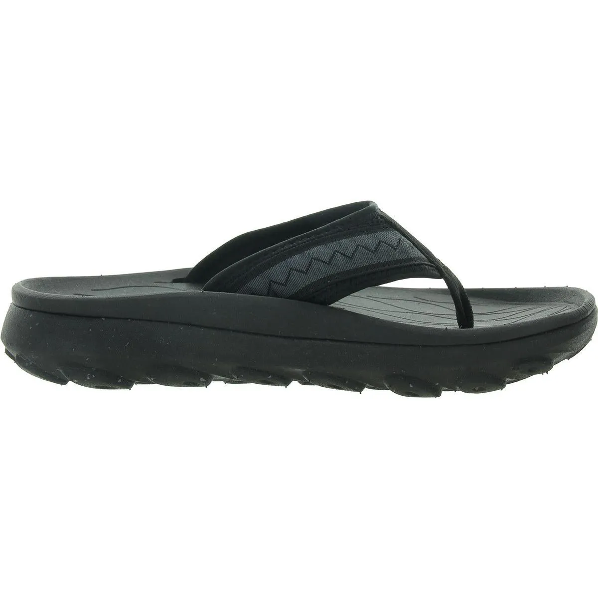 Mens Cushioned Footbed Manmade Slide Sandals