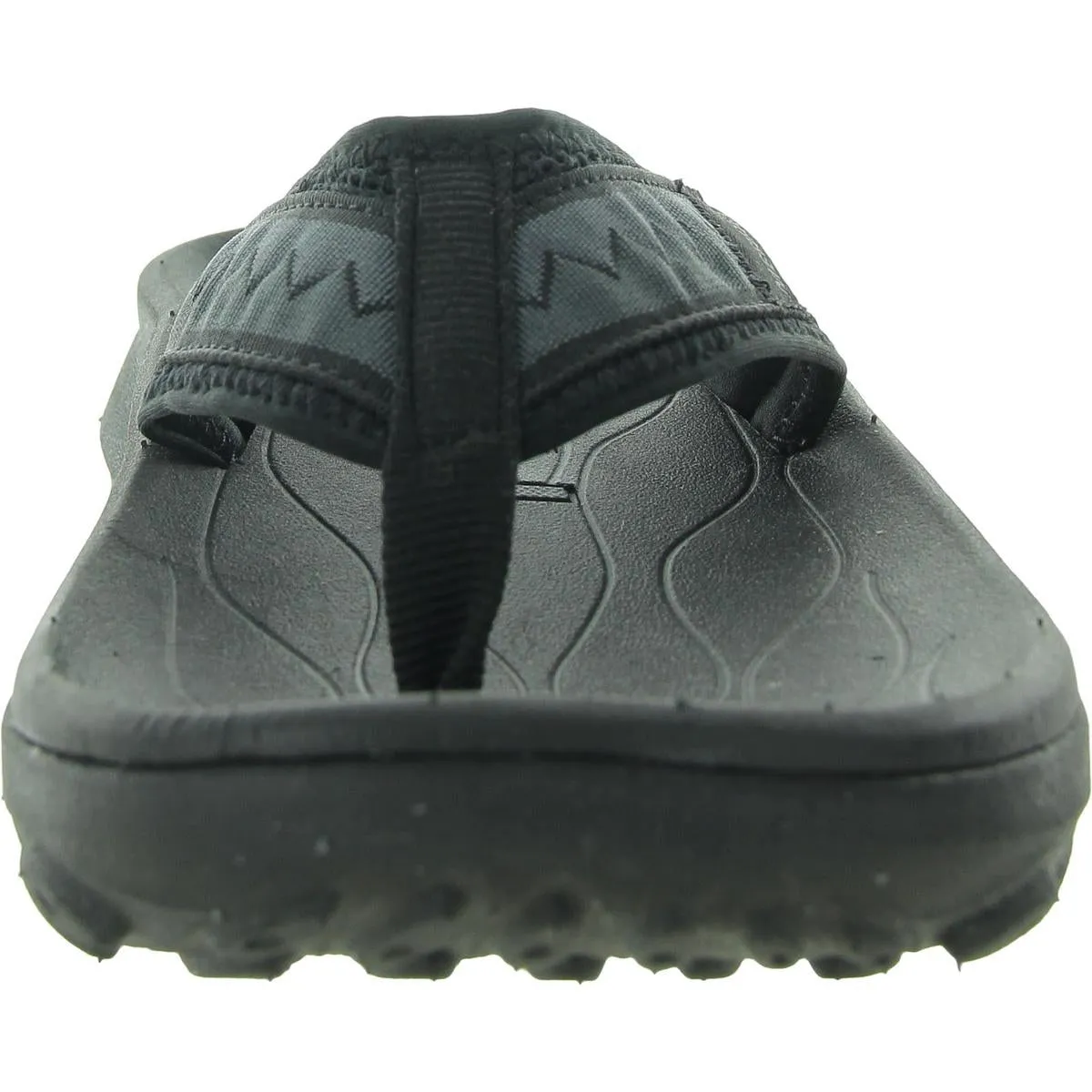 Mens Cushioned Footbed Manmade Slide Sandals