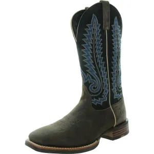 Mens Embossed Leather Cowboy, Western Boots