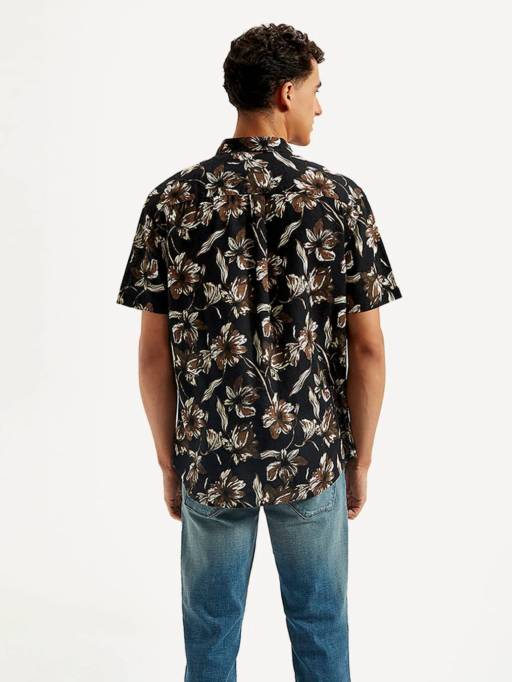Men's Floral Slim Fit Shirt