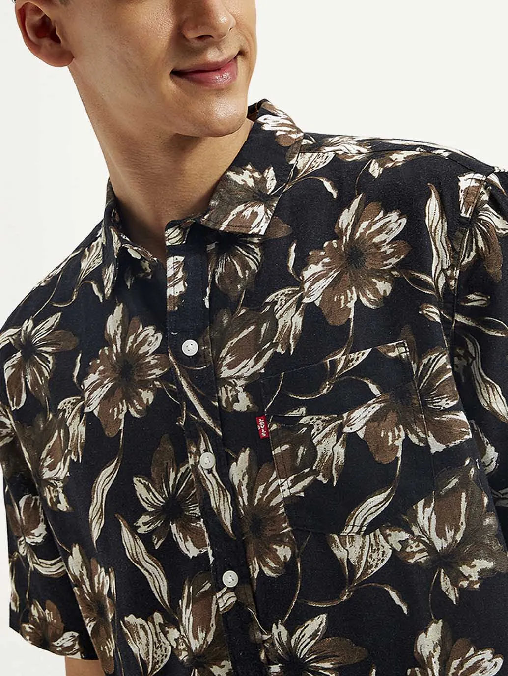 Men's Floral Slim Fit Shirt