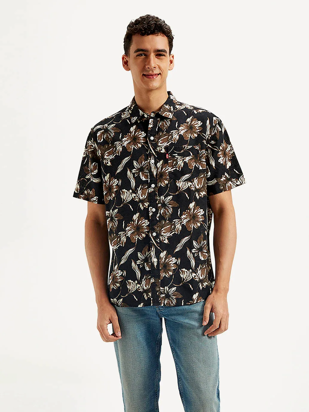 Men's Floral Slim Fit Shirt