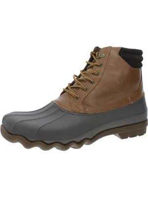 Mens Leather Outdoor Ankle Boots