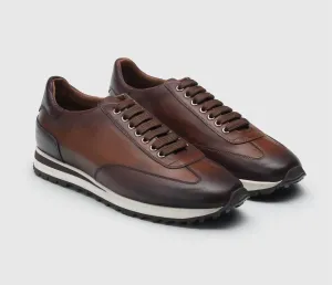 Men's Sb307 Calf Reverse Sombrero Sneaker In Brown