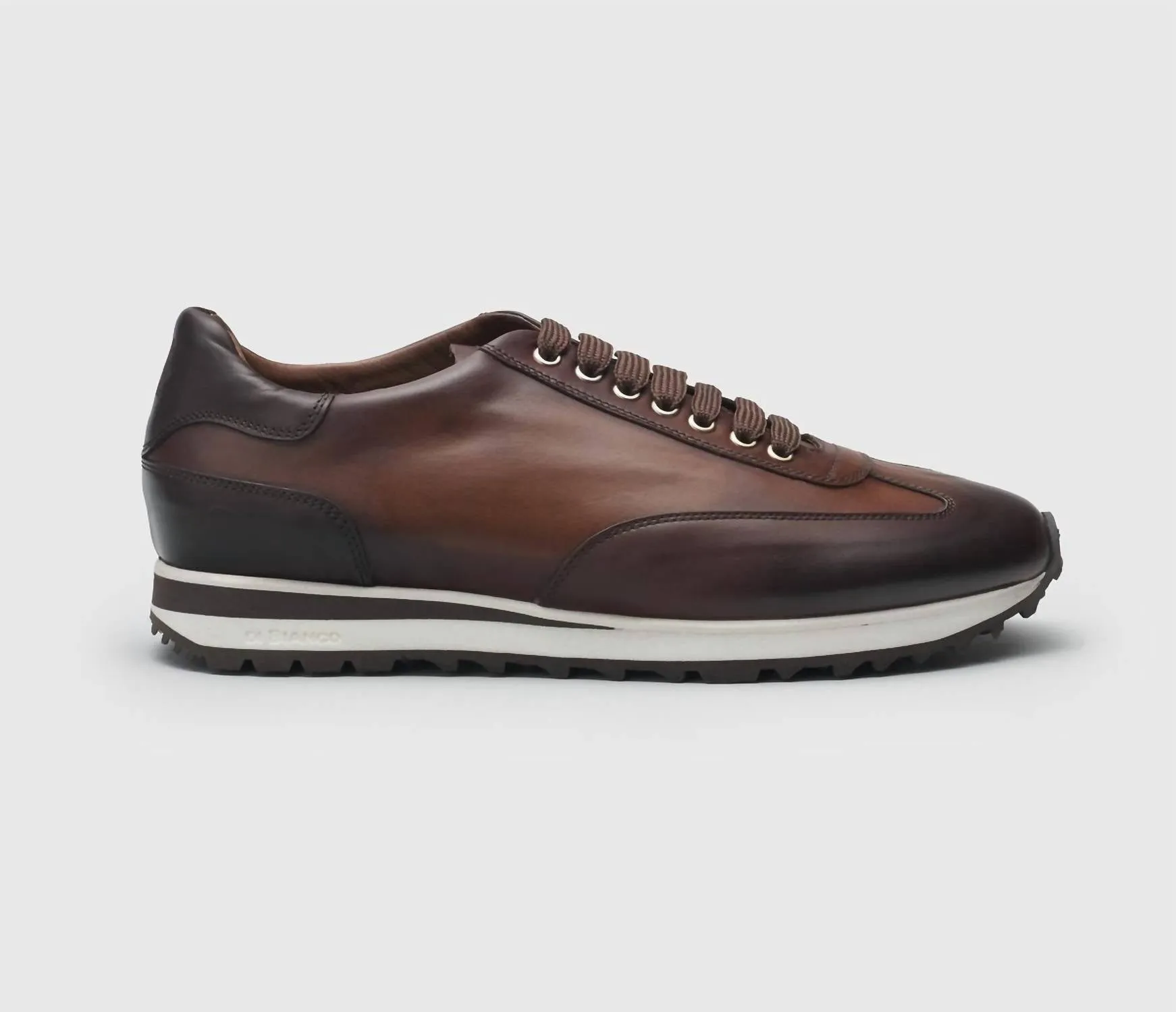 Men's Sb307 Calf Reverse Sombrero Sneaker In Brown