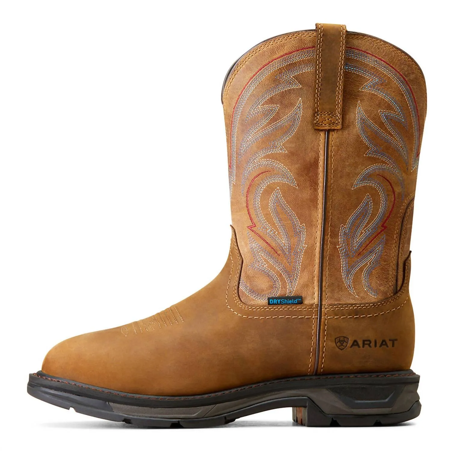 Men's Workhog Xt H2O Western Boots In Distressed Brown/bravo Brown
