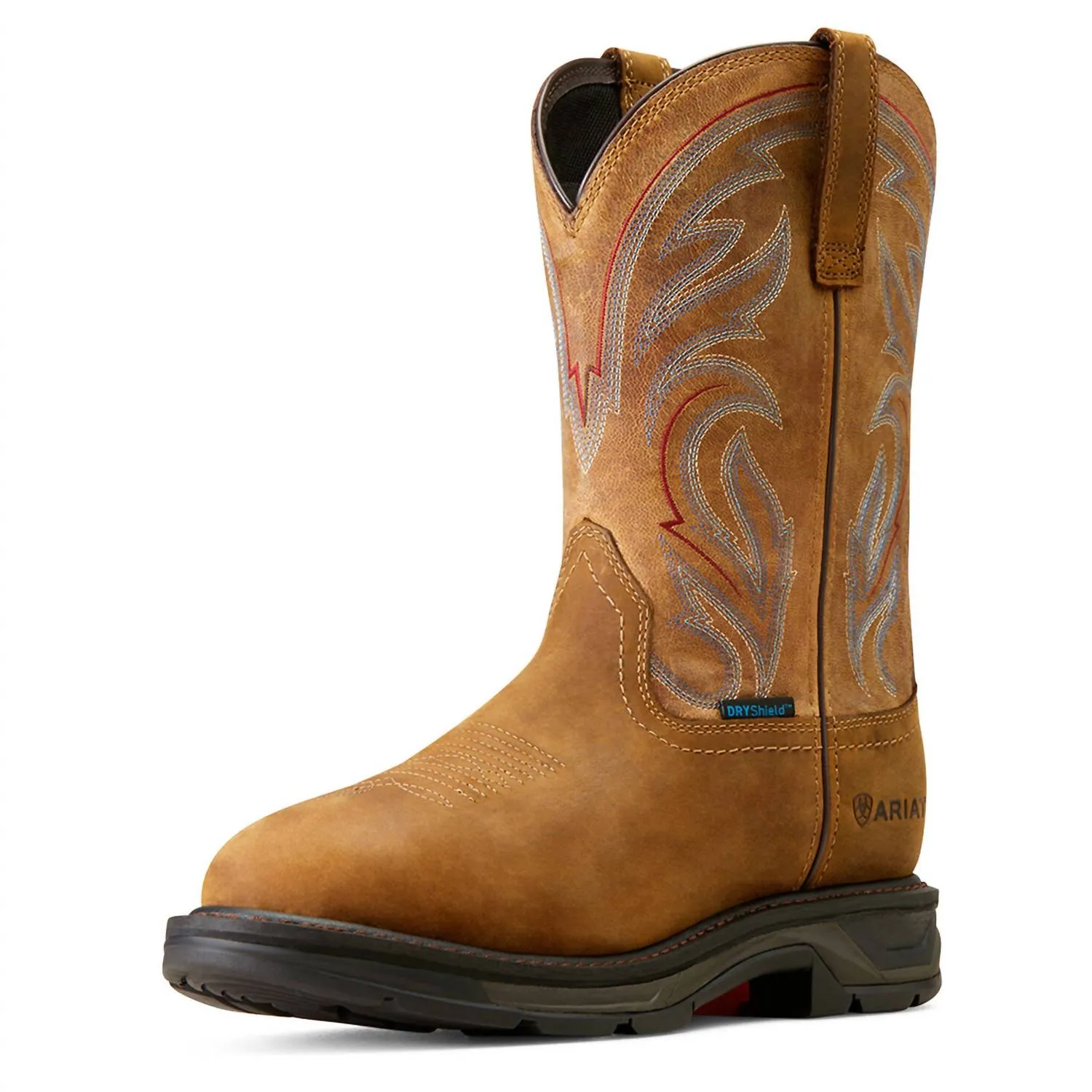 Men's Workhog Xt H2O Western Boots In Distressed Brown/bravo Brown