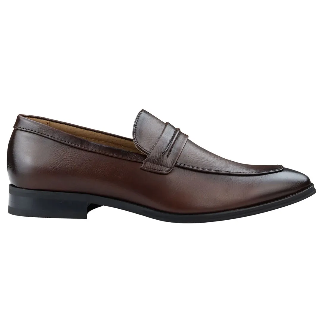 Moccasin Loafers Shoes Leather Lined Slip On Smart Formal Shoe