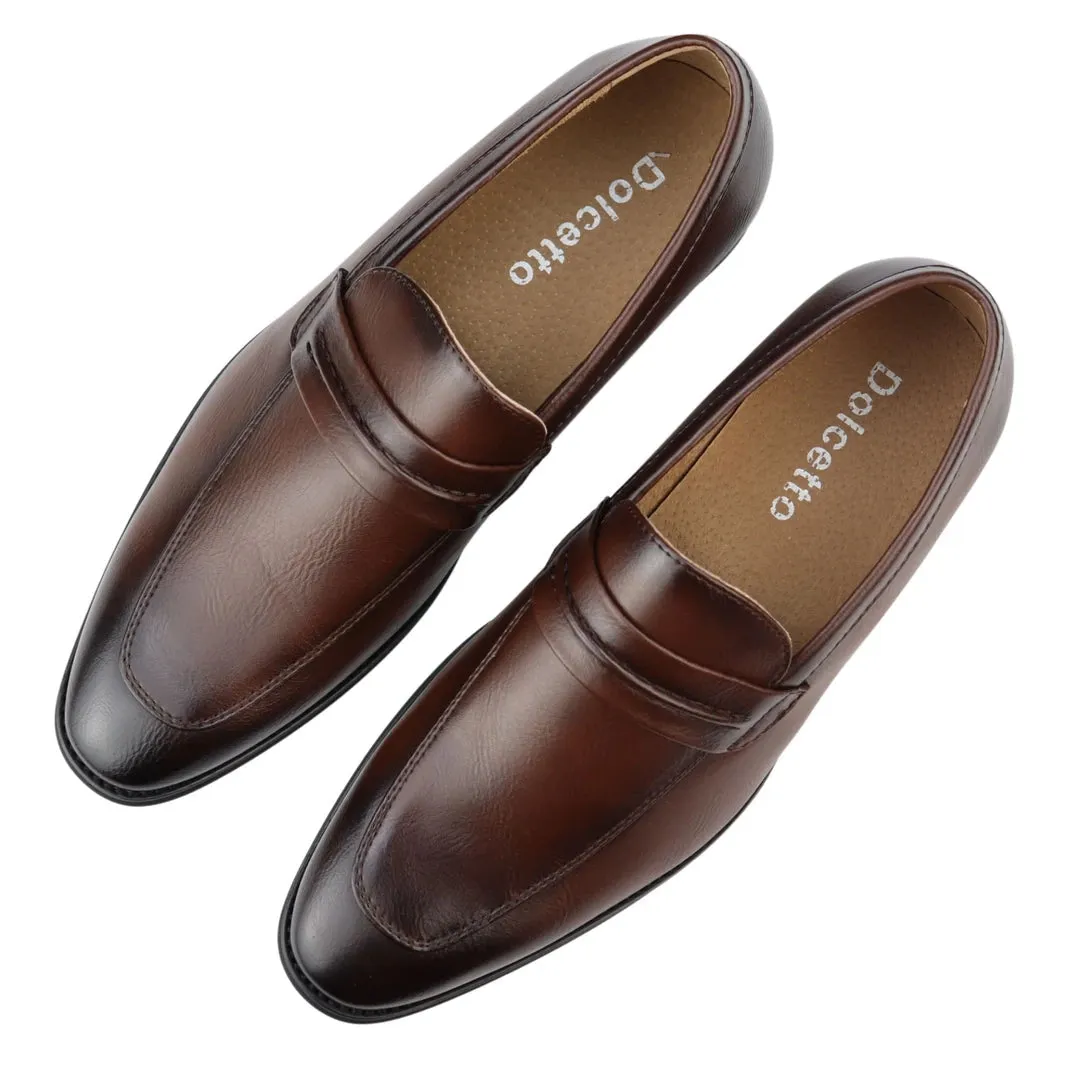 Moccasin Loafers Shoes Leather Lined Slip On Smart Formal Shoe