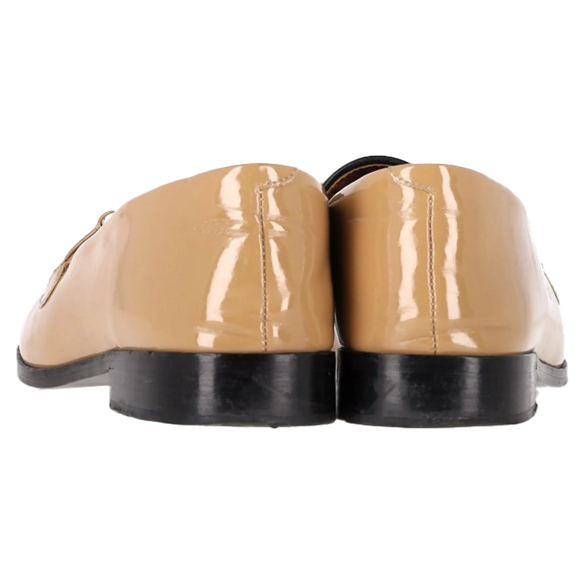 Newbark Melanie Loafers in Beige Patent Leather