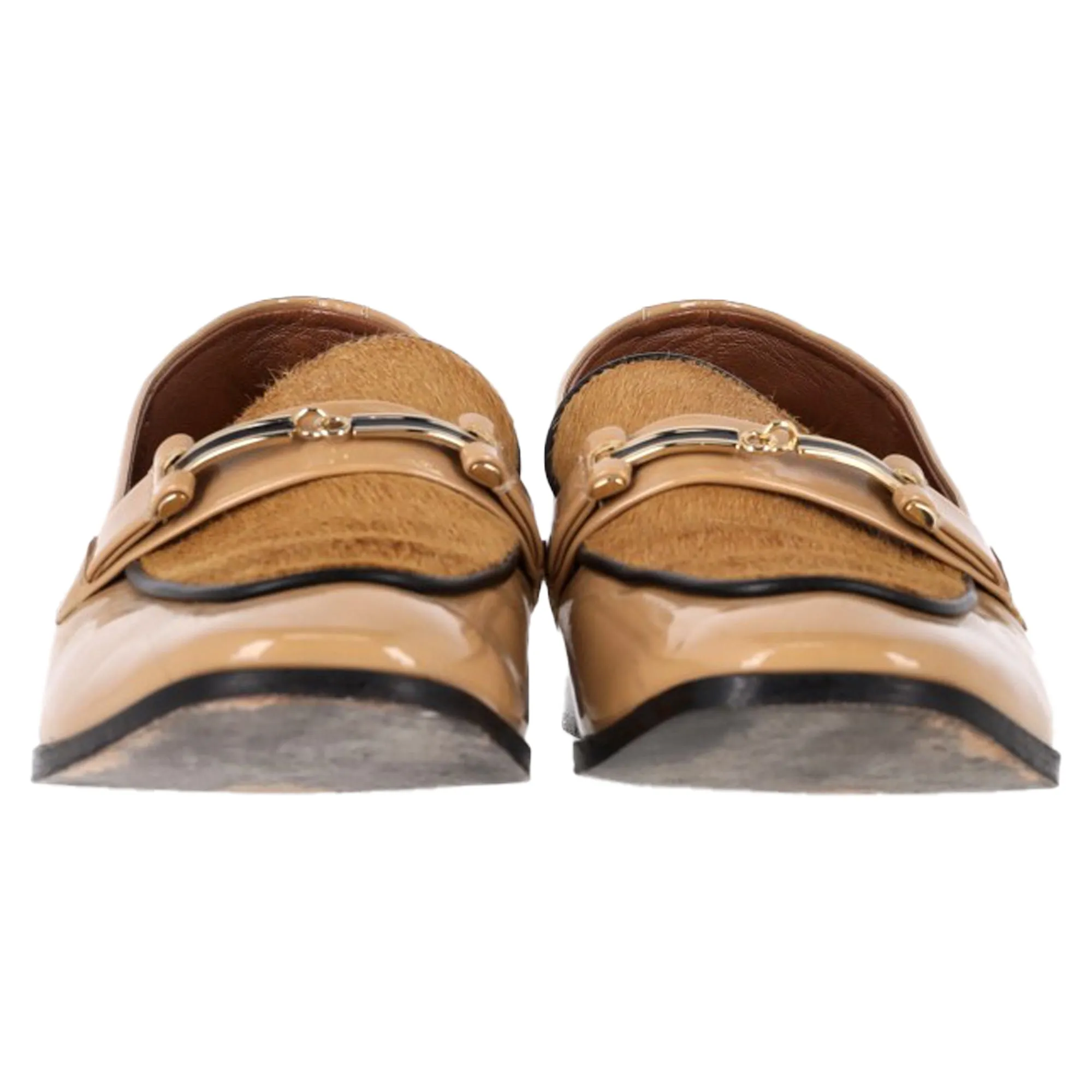Newbark Melanie Loafers in Beige Patent Leather