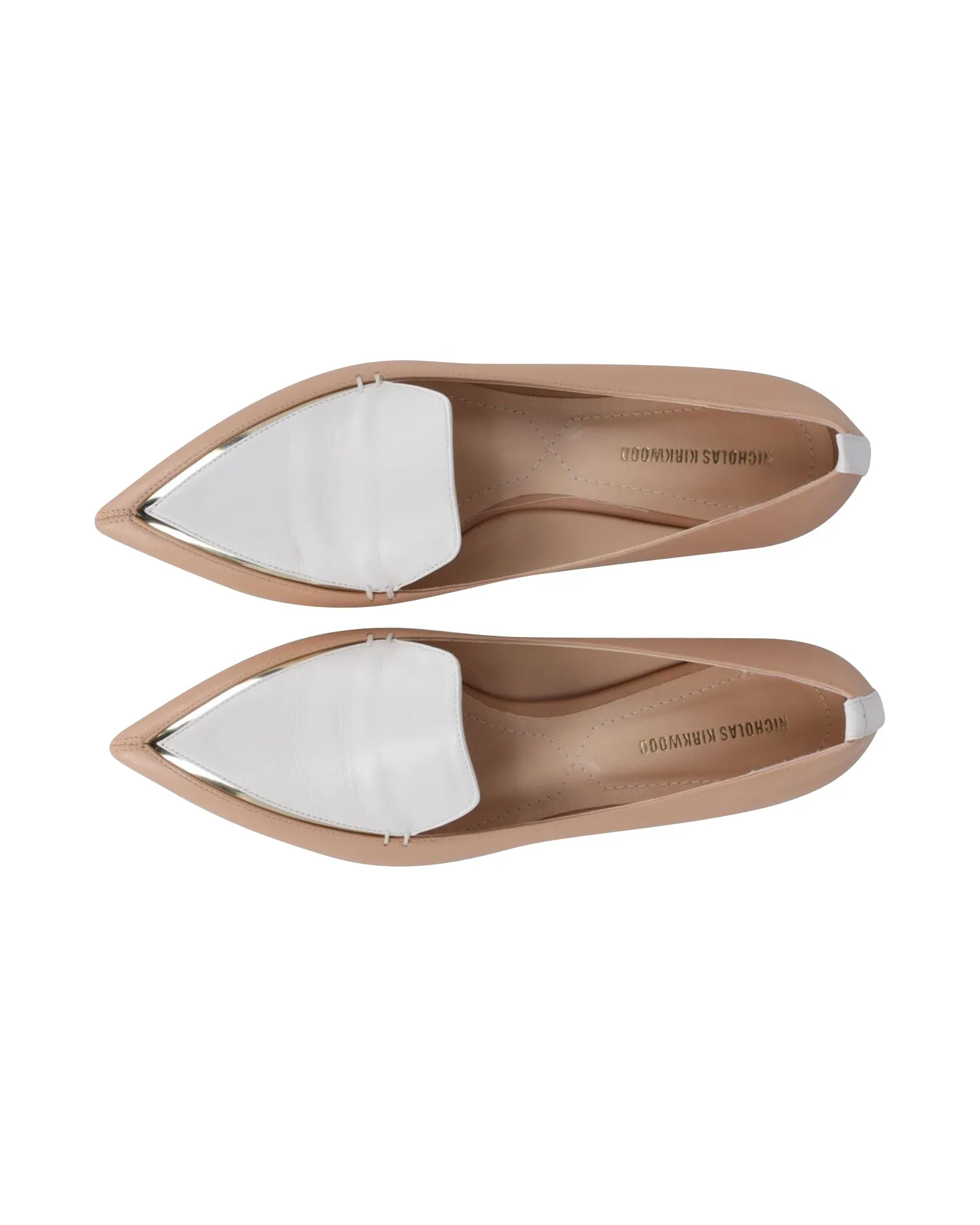 Nicholas Kirkwood Beya Loafers in Nude Nappa Calf Leather