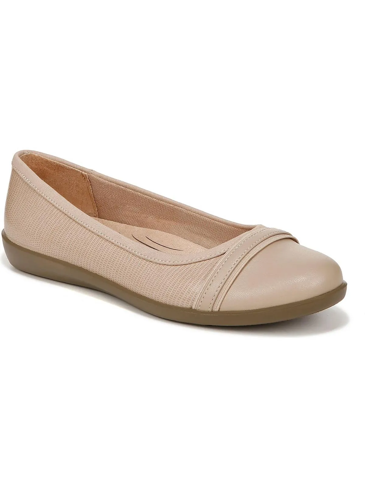 Nile Womens Faux Leather Ballet Flats