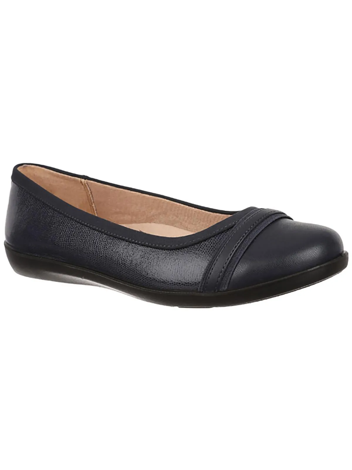 Nile Womens Faux Leather Ballet Flats