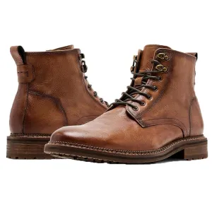 Noby Mens Lace-Up Leather Combat & Lace-Up Boots