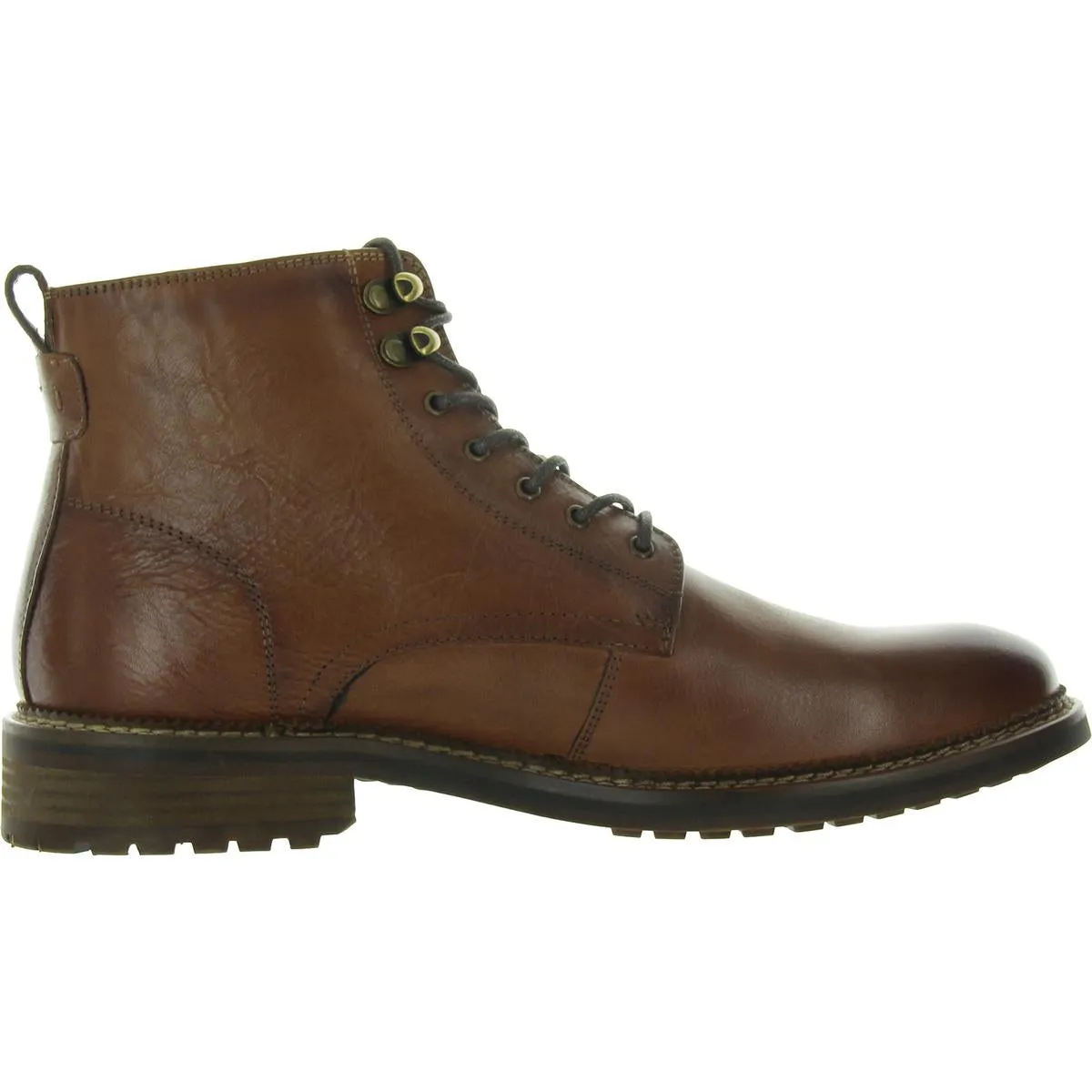 Noby Mens Lace-Up Leather Combat & Lace-Up Boots