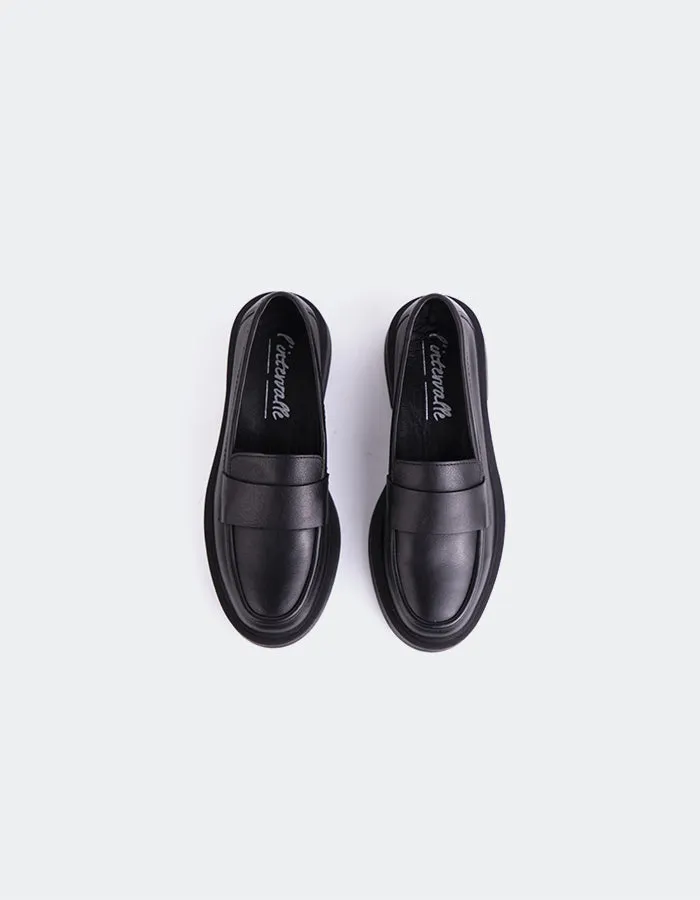 Novee Black Leather