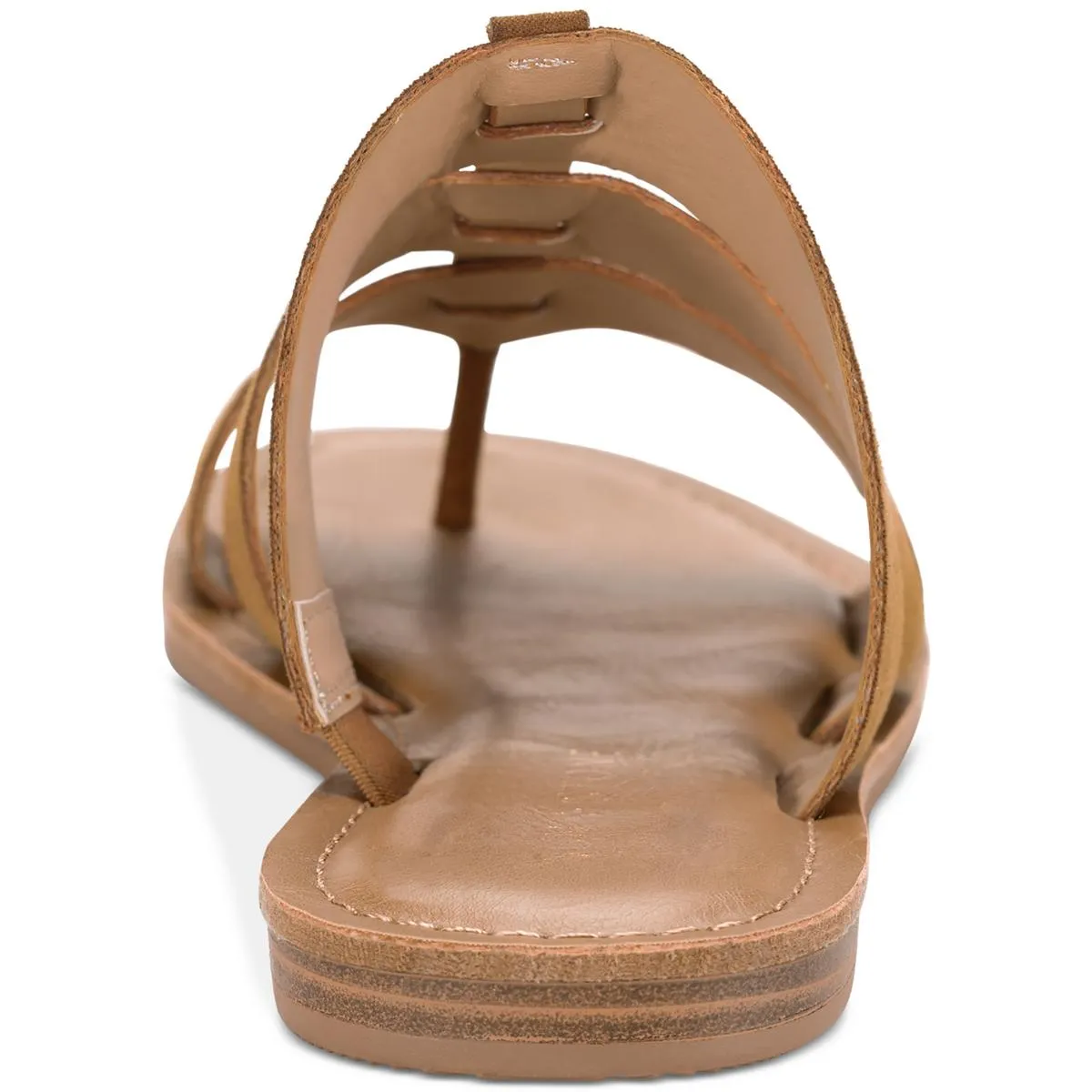 Oliaa Womens Faux Suede Toe-Post Slide Sandals