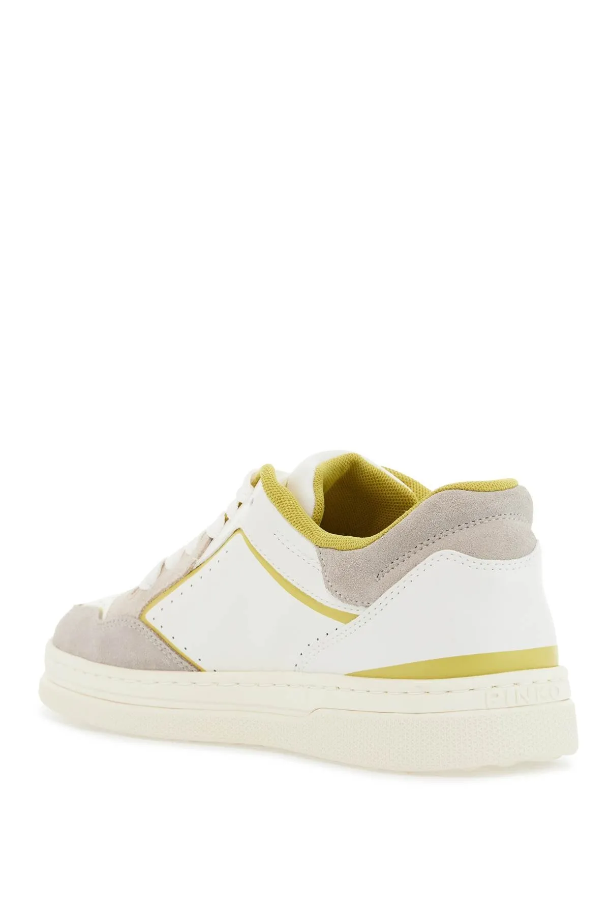 Pinko Women's Sneakers Mandy 08 In  Leather With Lime Details For Women