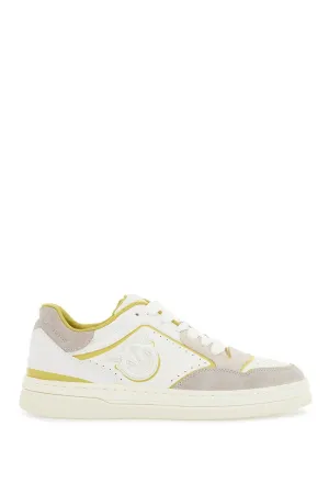 Pinko Women's Sneakers Mandy 08 In  Leather With Lime Details For Women