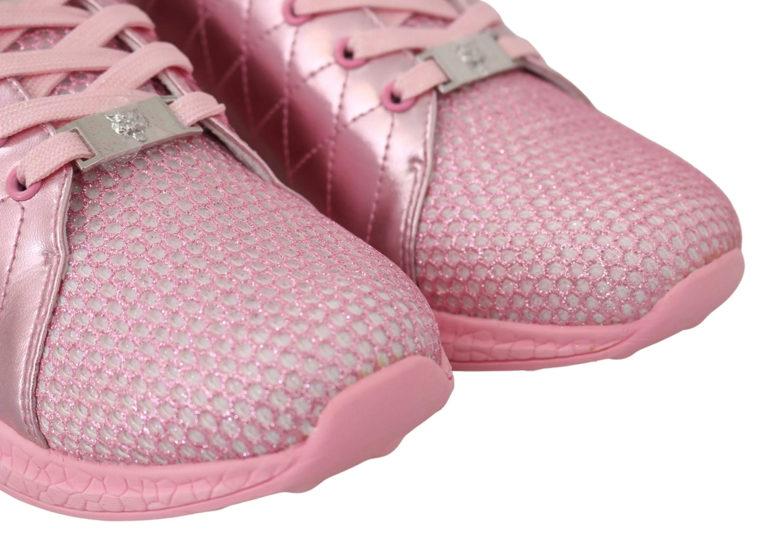 Plein Sport Blush Polyester Runner Gisella Sneakers Women's Shoes