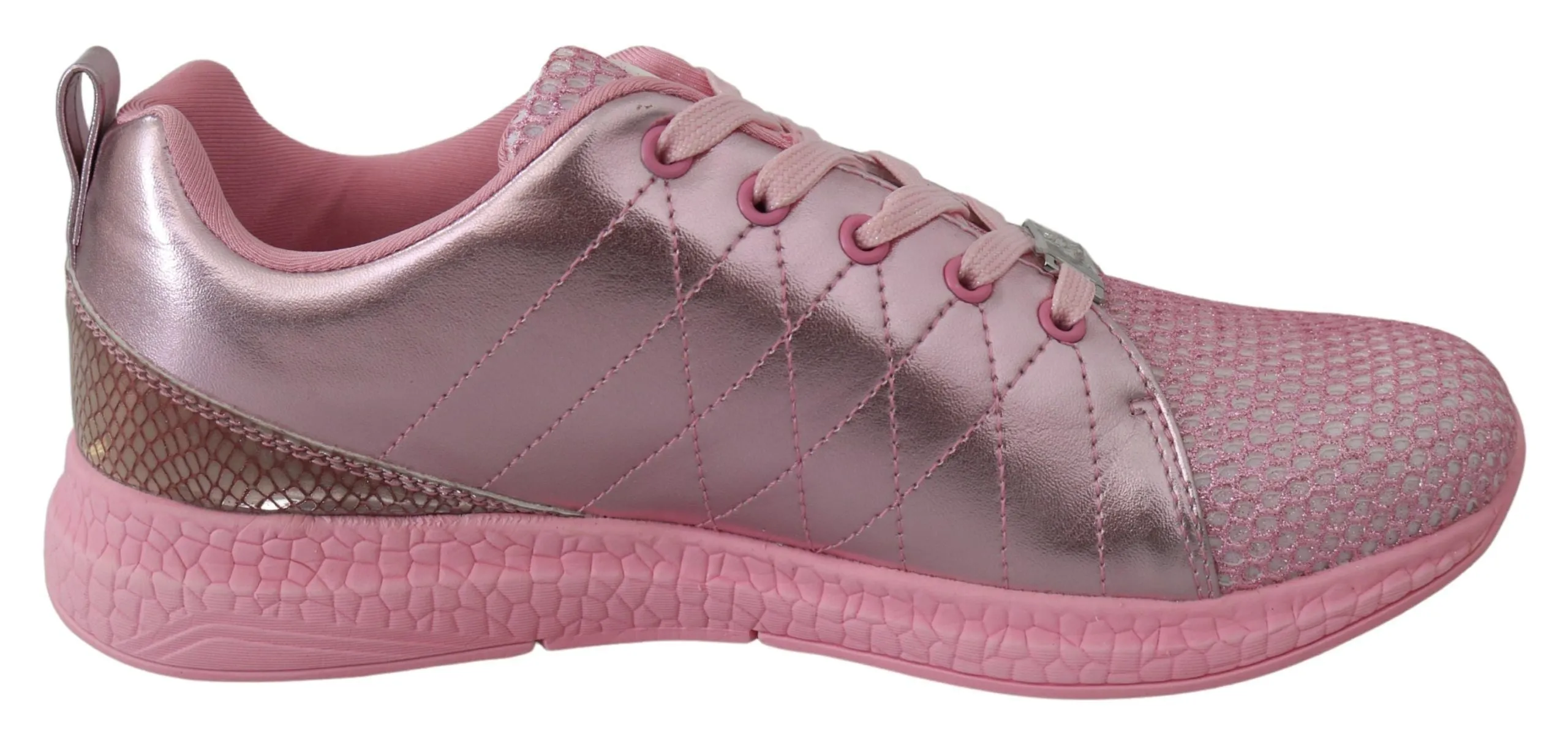 Plein Sport Blush Polyester Runner Gisella Sneakers Women's Shoes
