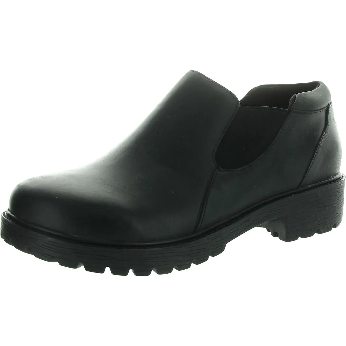 Ram-7582 Mens Lugged Sole Leather Slip-on Shoes