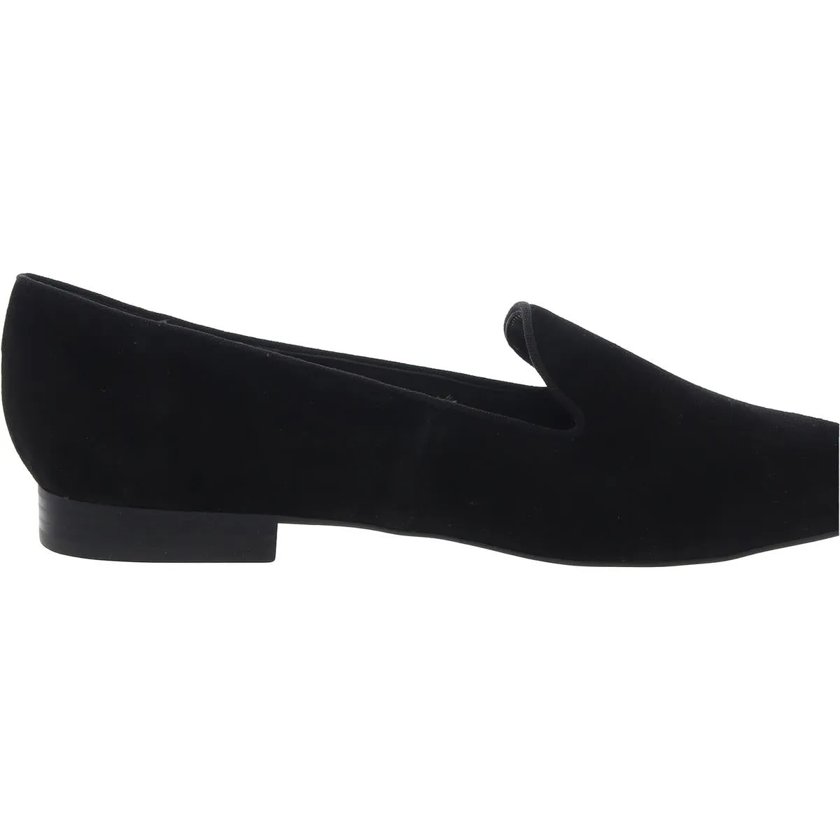 Renold Womens Block Heel Faux Suede Loafers