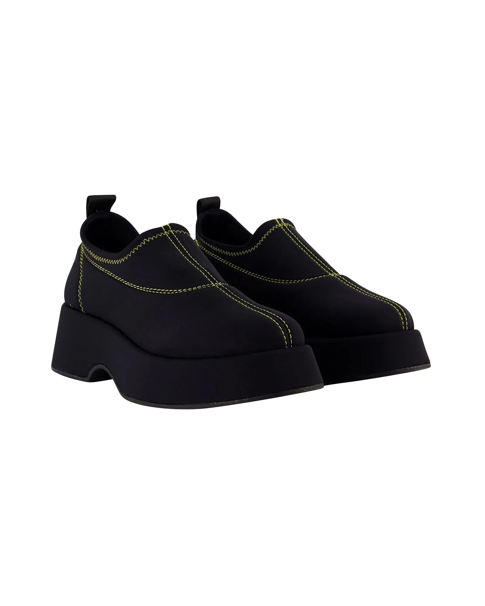 Retro Flatform Loafers - Ganni - Synthetic - Black