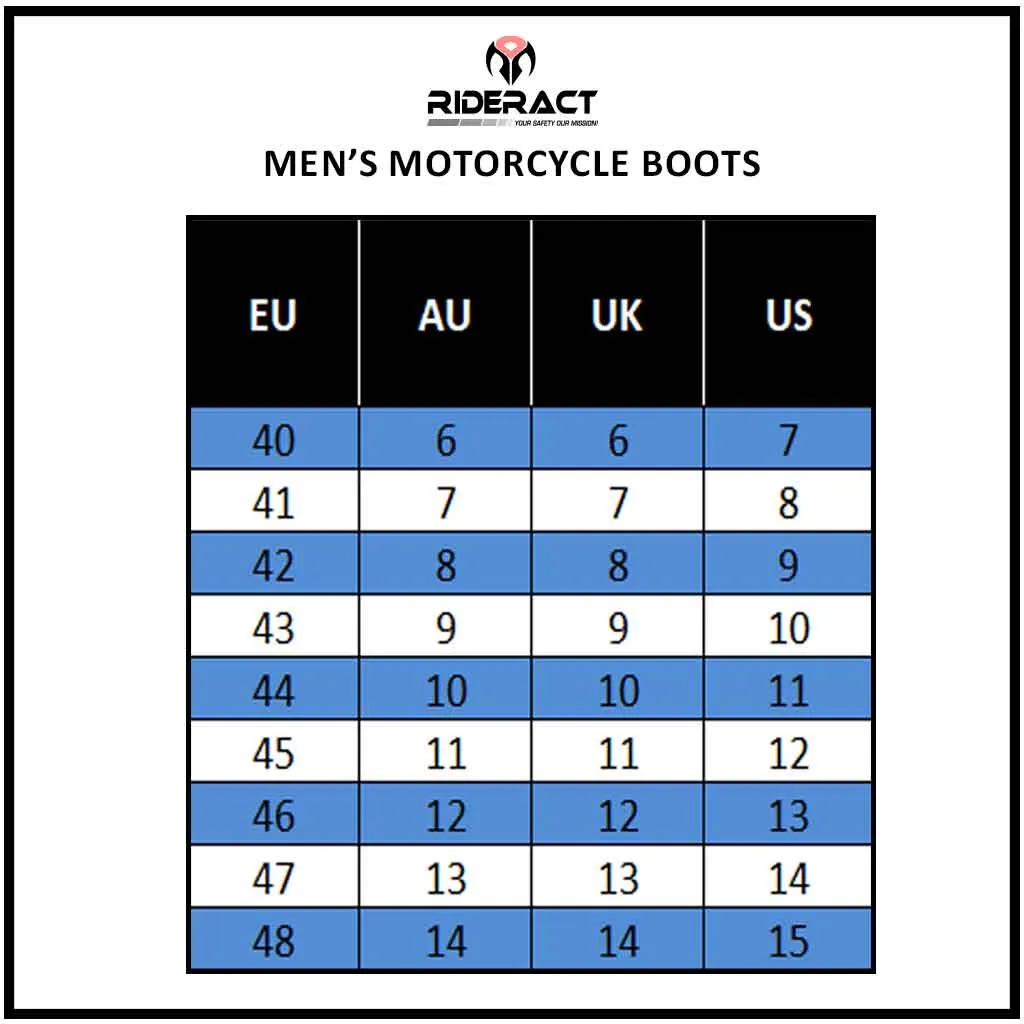 RIDERACT® Motorcycle Sneakers Boots Reckon Leather Motorbike Boots