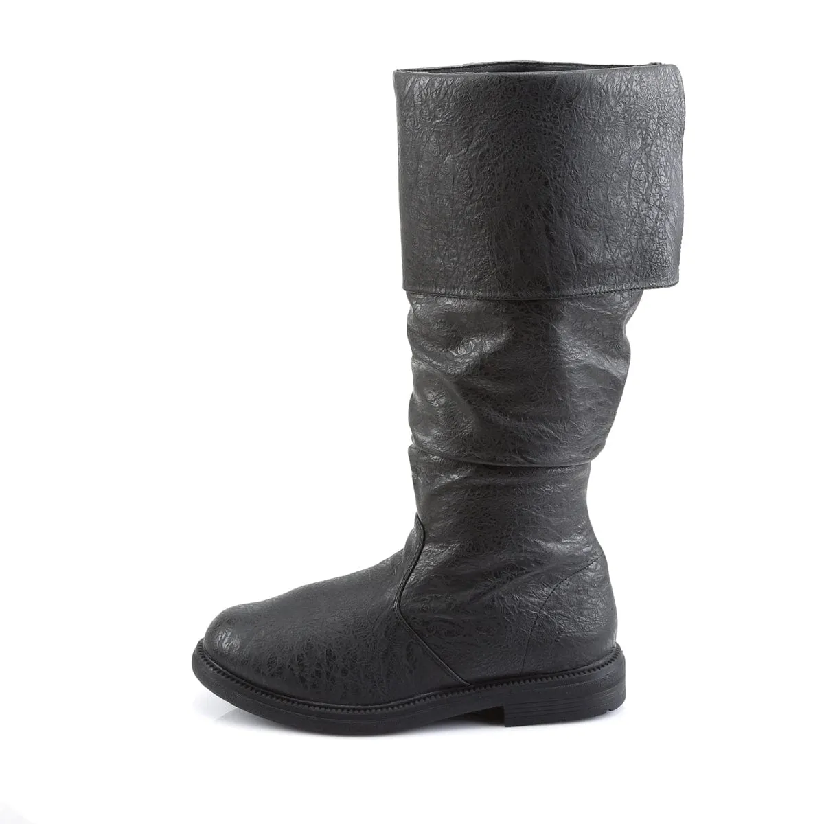 ROBINHOOD-100 Black Distressed Pu