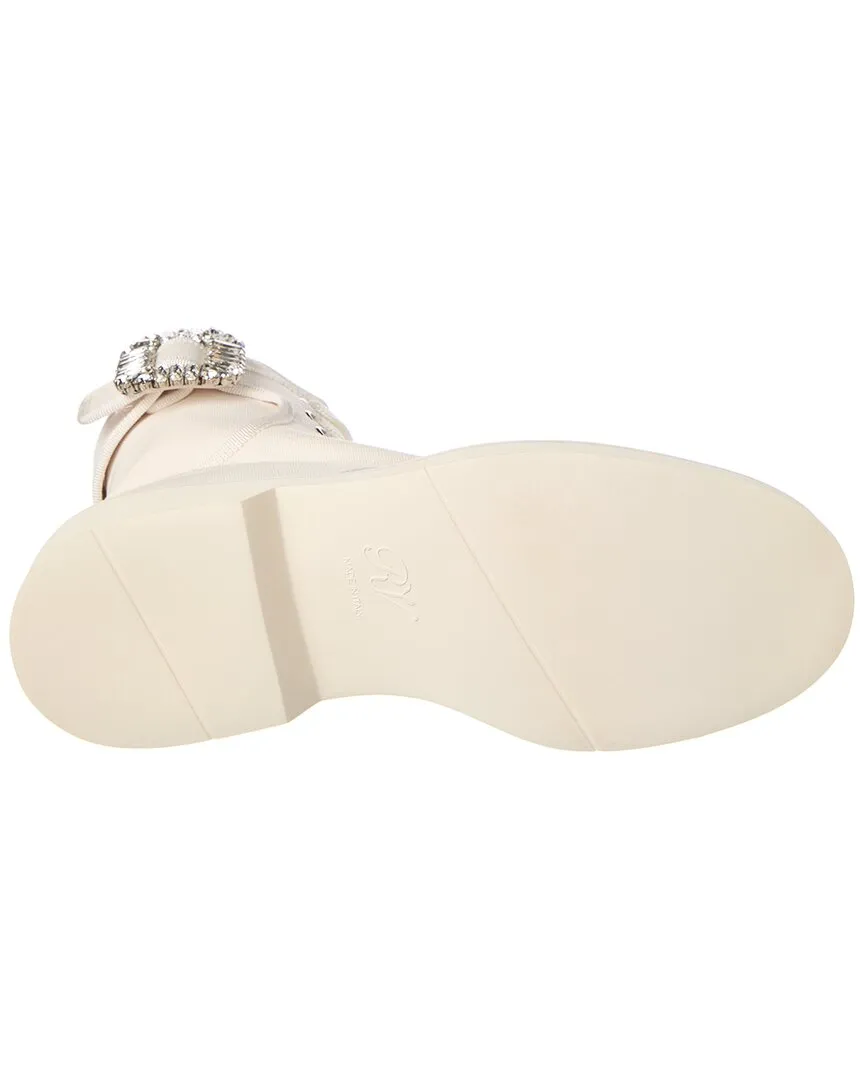 Roger Vivier Logo Plaque Viv Canvas Boot