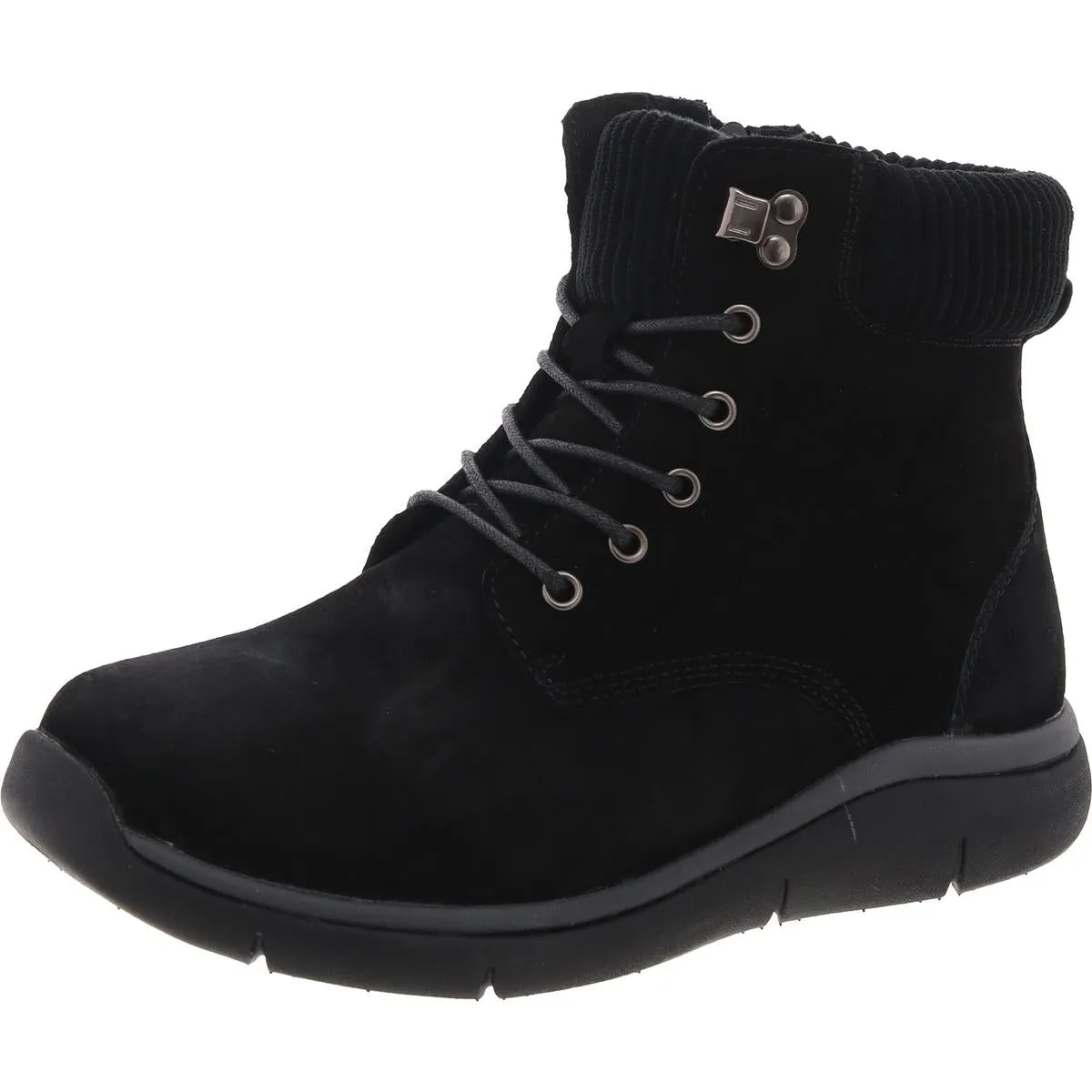 Scarlet  Womens Ankle Leather Combat & Lace-up Boots