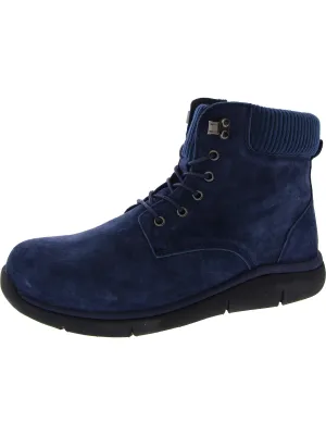 Scarlet  Womens Ankle Leather Combat & Lace-up Boots