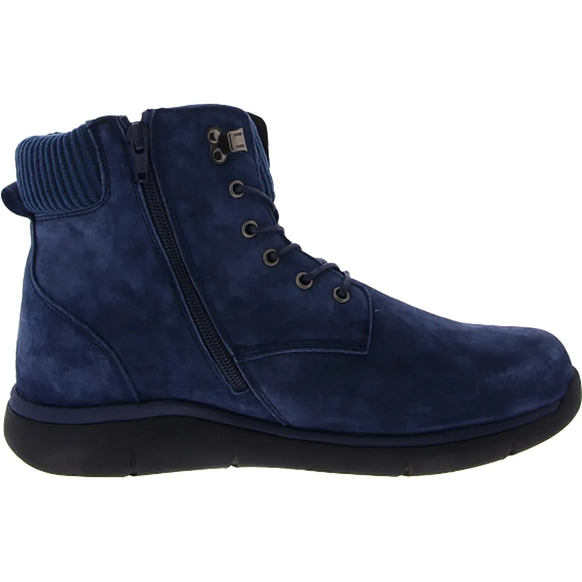 Scarlet  Womens Ankle Leather Combat & Lace-up Boots