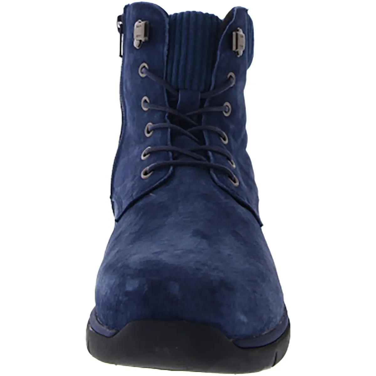 Scarlet  Womens Ankle Leather Combat & Lace-up Boots