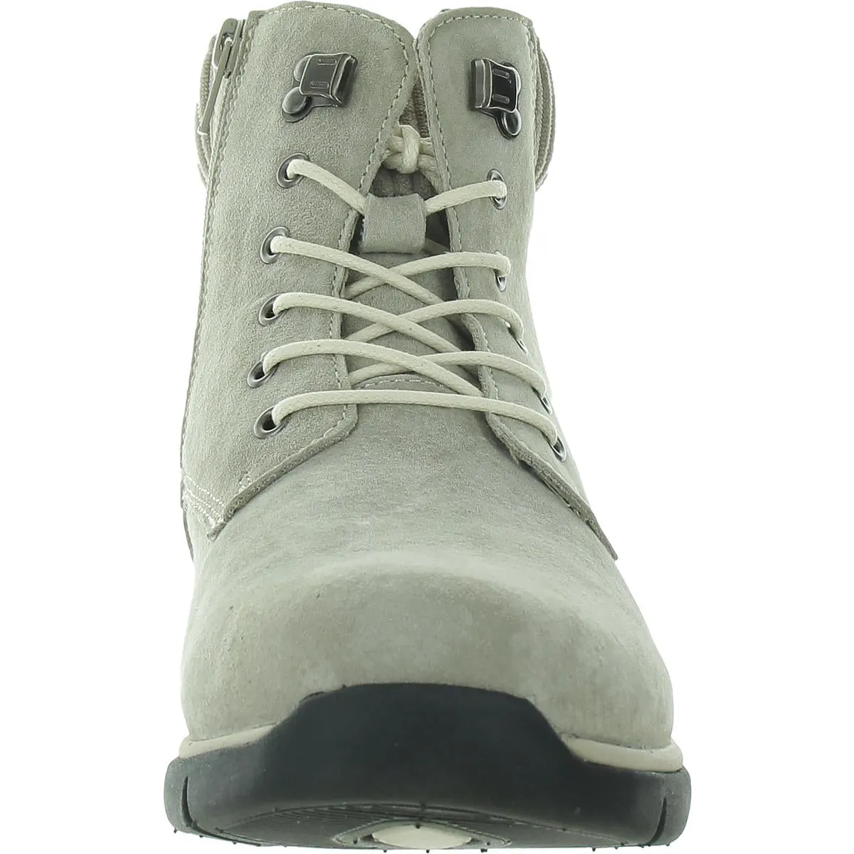 Scarlet  Womens Ankle Leather Combat & Lace-up Boots