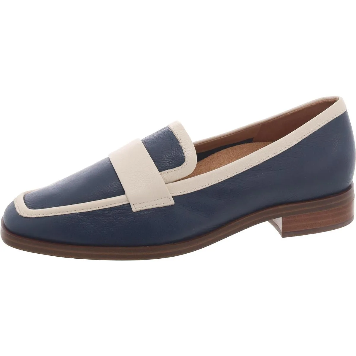Sellah Womens Pebbled Slip On Loafers