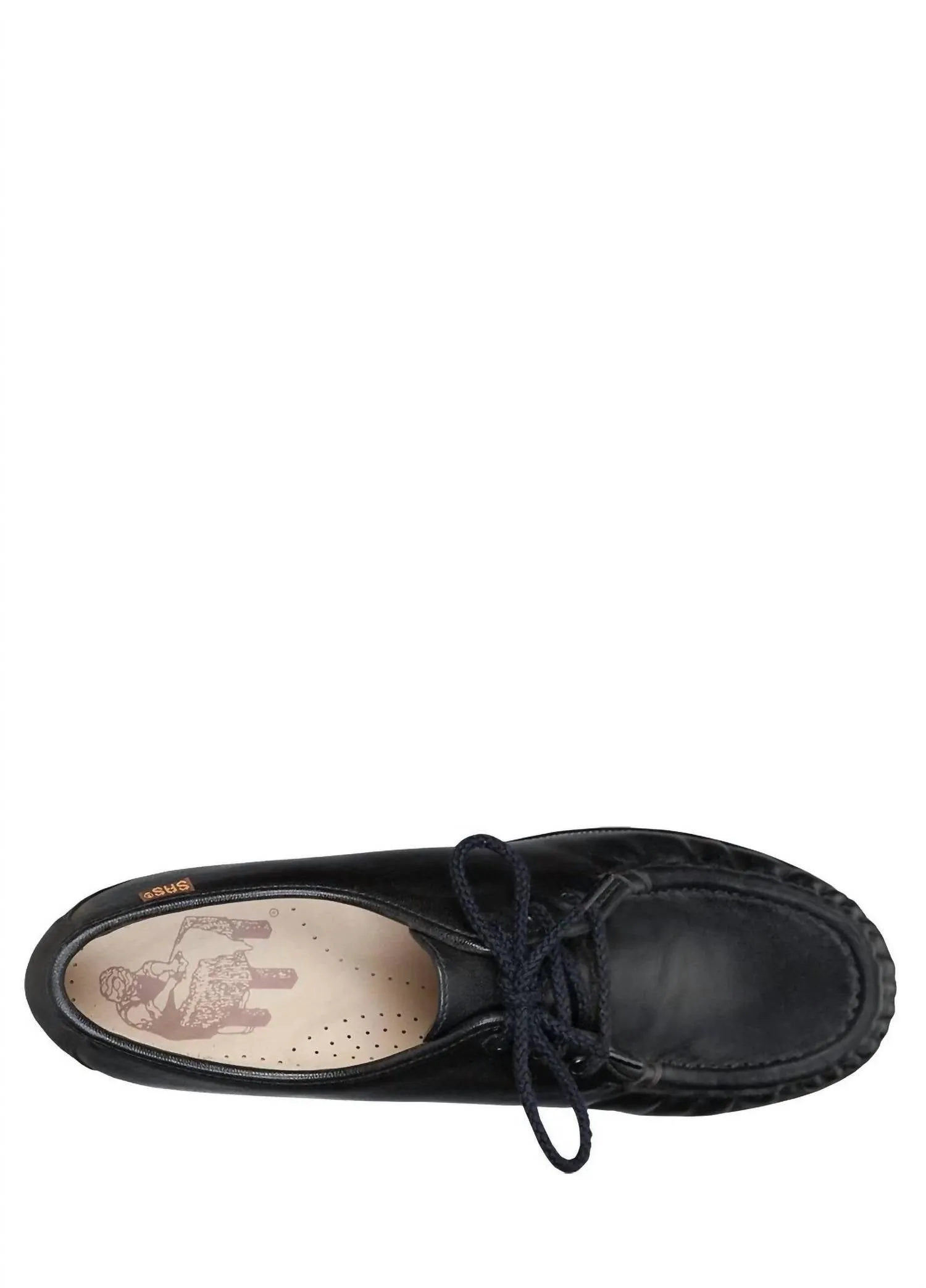 Siesta Lace Up Loafer - Narrow In Black