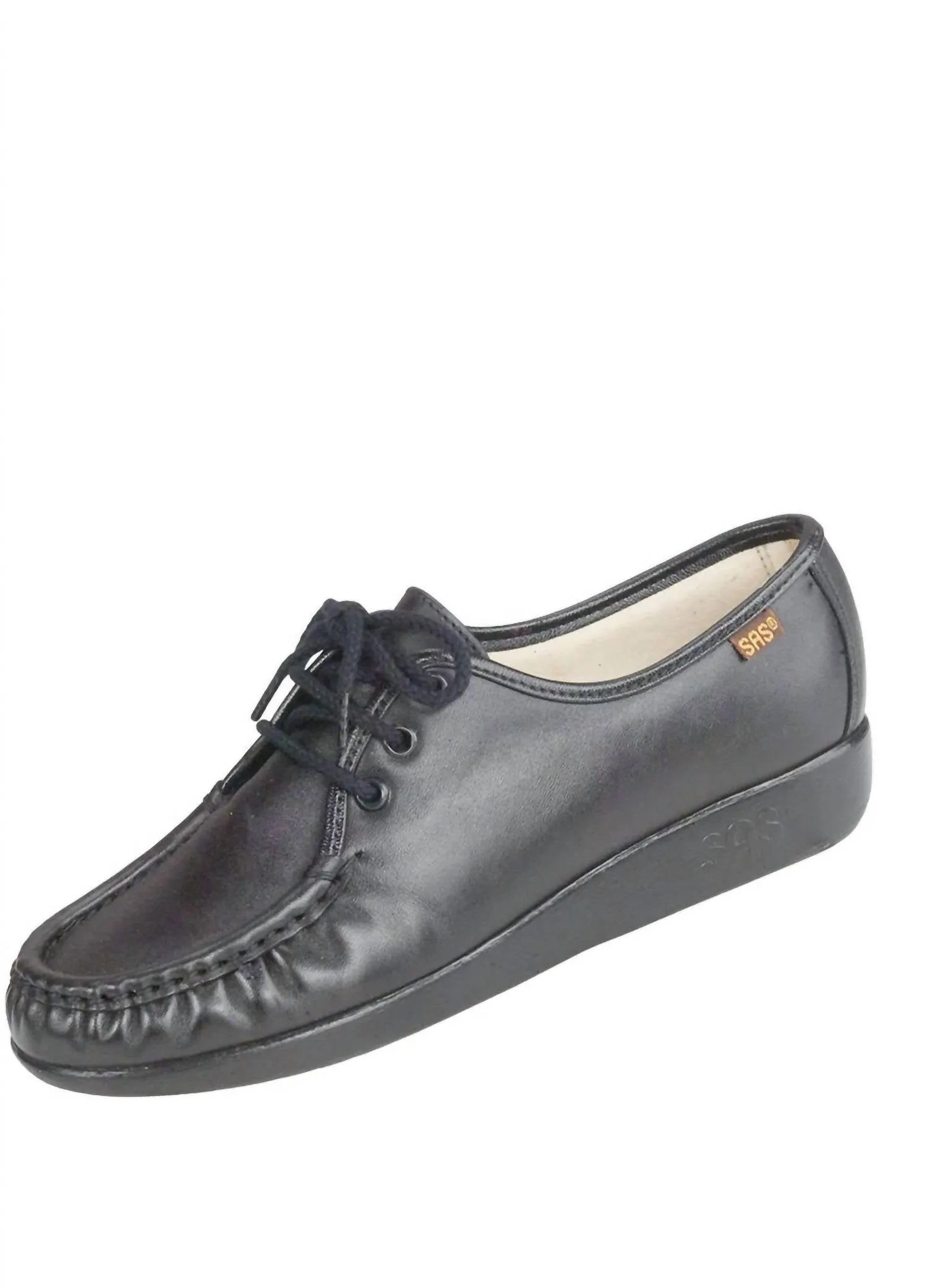 Siesta Lace Up Loafer - Narrow In Black