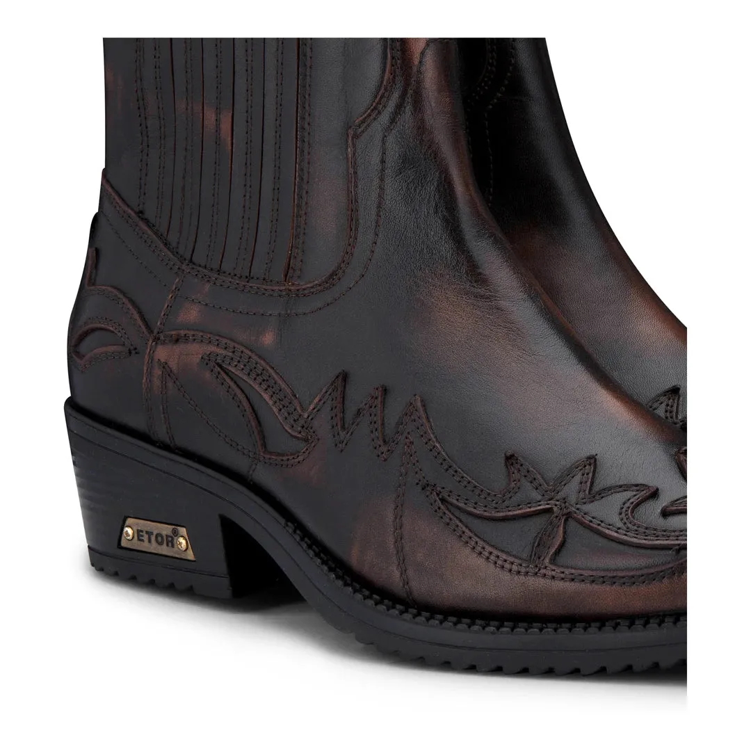 Slip On Cowboy Wincklepickers Ankle Boots