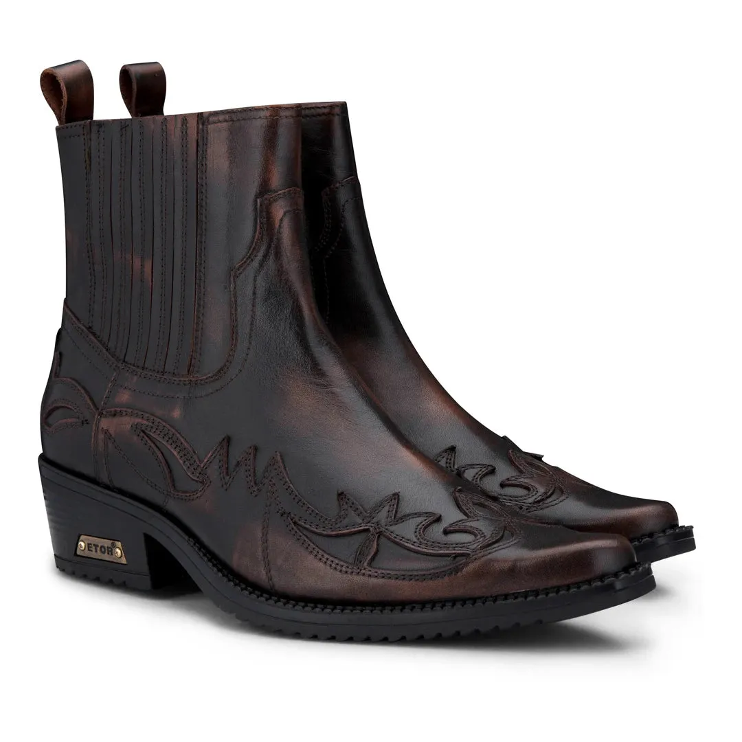 Slip On Cowboy Wincklepickers Ankle Boots