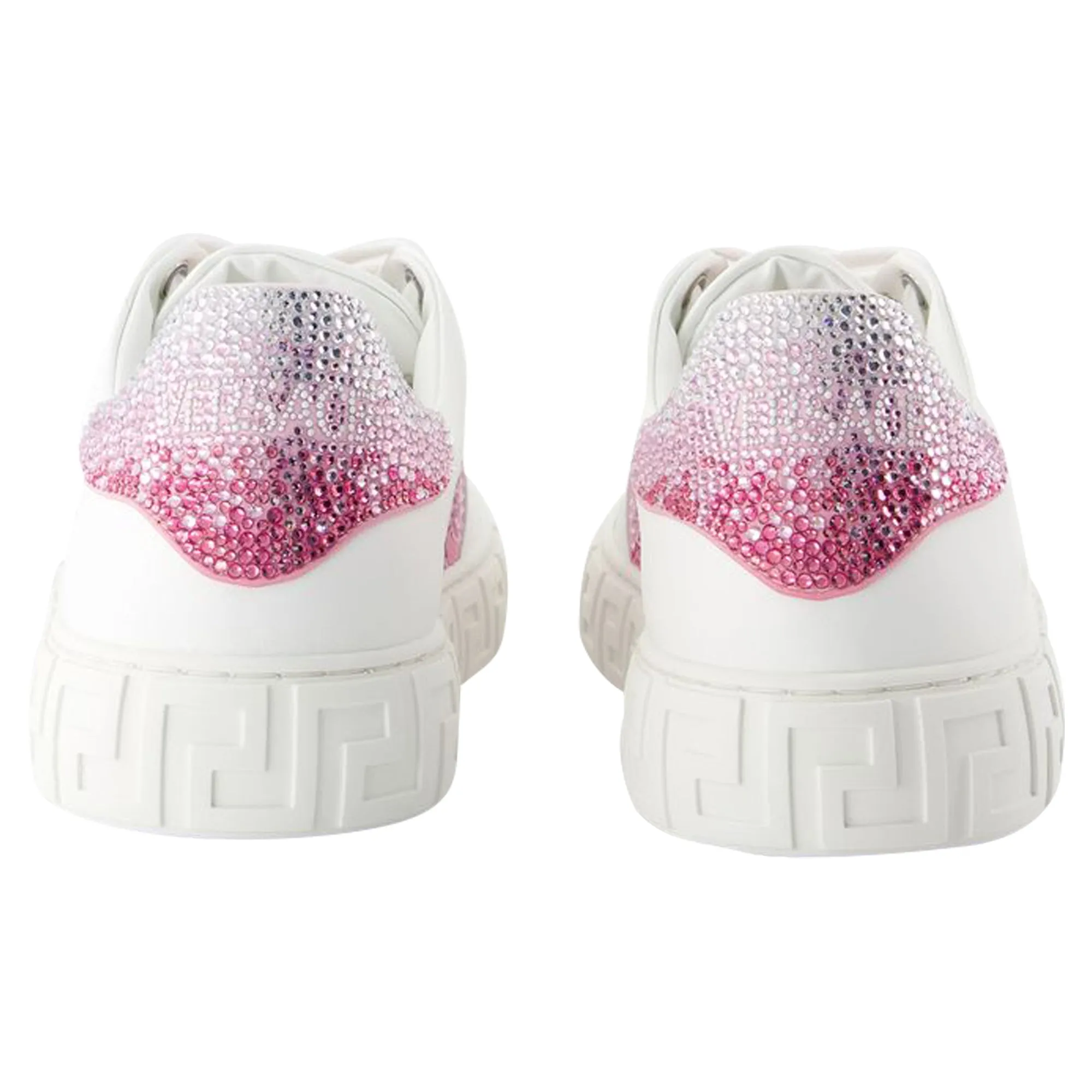 Sneakers - Versace - Leather - White