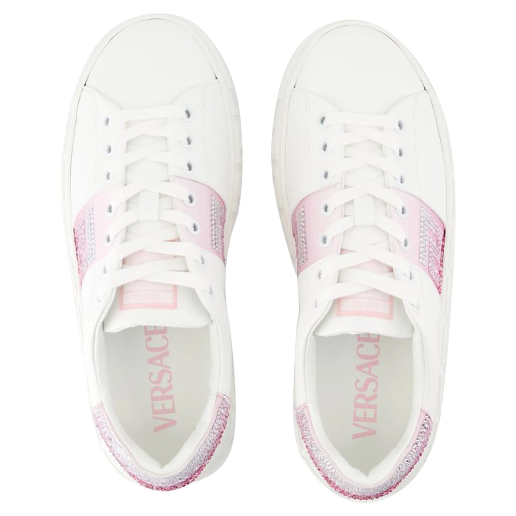 Sneakers - Versace - Leather - White